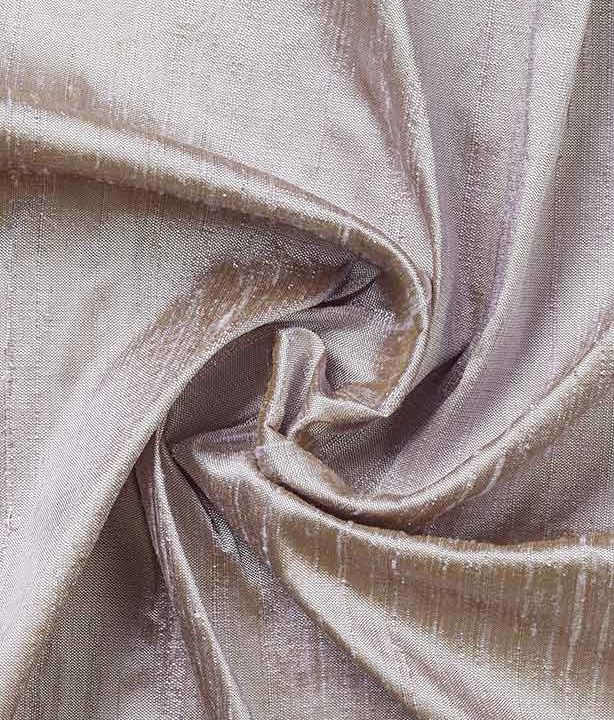 &#8216;Ongole&#8217; Pure Silk Window Curtain Panels (Silvery Pink)