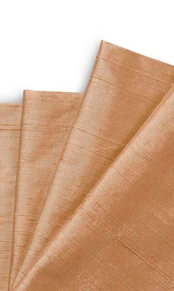 Peach Brown Custom Drapery & Roman Blinds