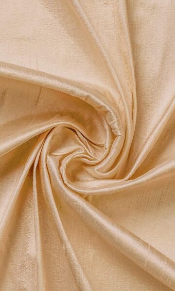 Golden Beige Silk Custom Roman Blinds
