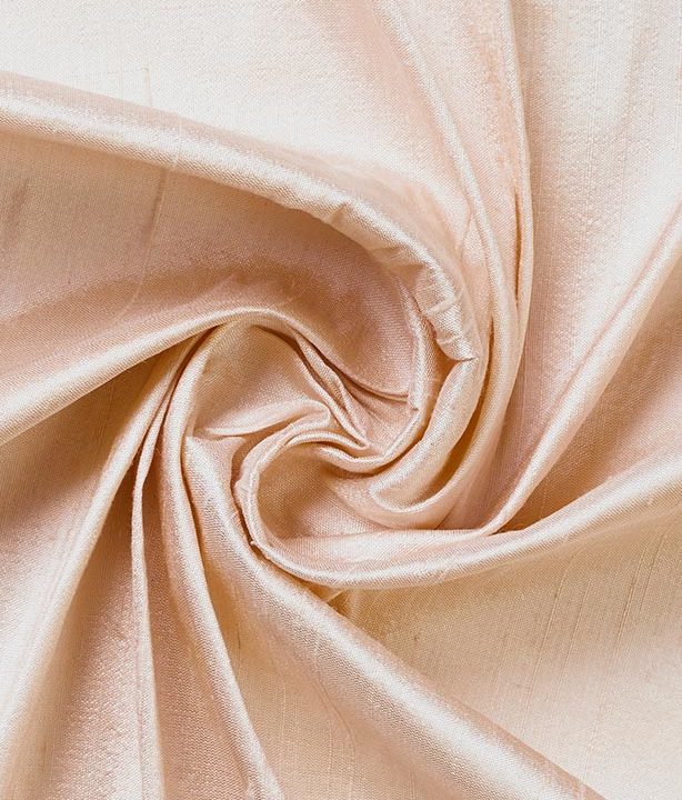&#8216;Bhiwani&#8217; Custom Silk Window Curtains/ Drapes (Blush Pink)