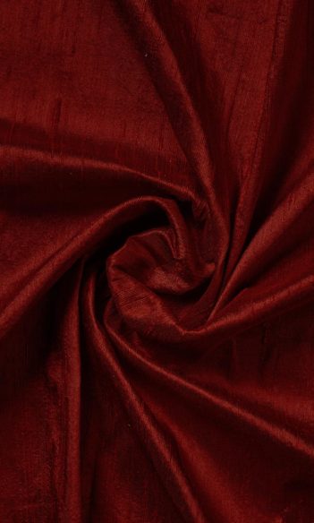 Red Silk Custom Valance & Window Treatments