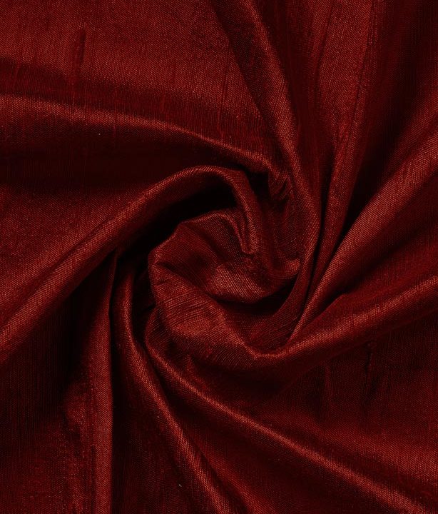 &#8216;Mathura&#8217; Dupioni Silk Roman Shades (Maroon/ Burgundy Red)