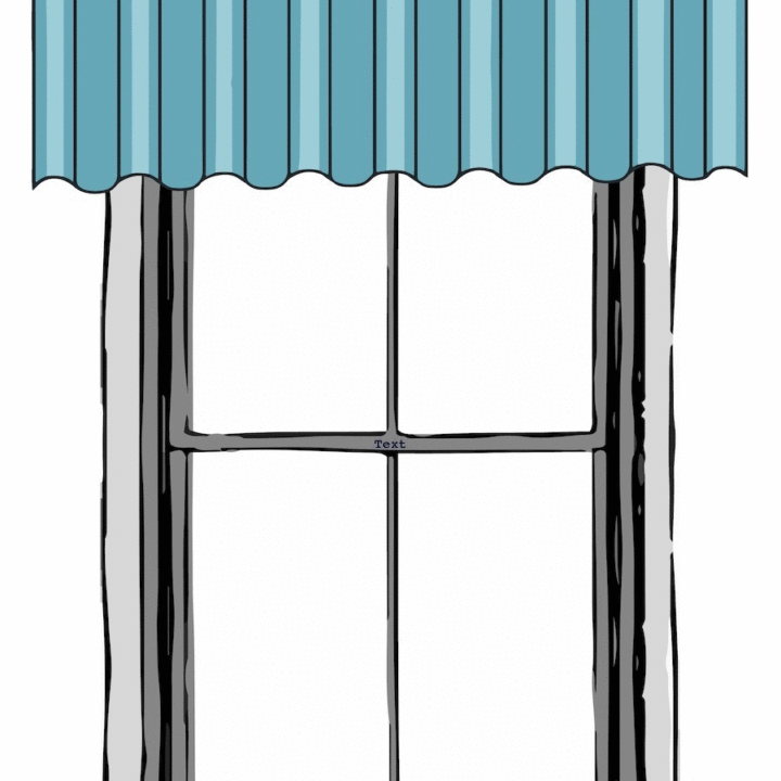 Pole Mounted Modern Grommet Top Window Valance
