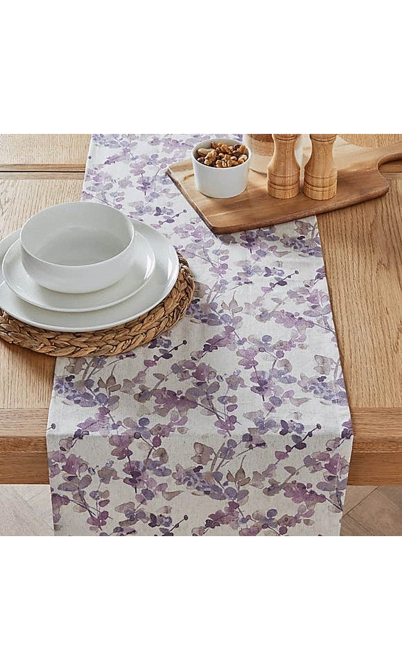 Proud Tiger Table Runner Set Cotton Linen Table Mats for Dining Table Kitchen Decoration Fantasy Staring 16 x 72 Inch Table Runner with Placemats Set of 4