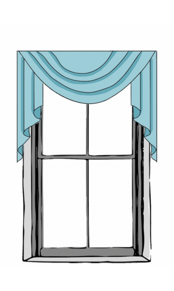 Extra Long Swag Valance For Living Room