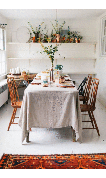 Cotton Custom Dining Table Cover
