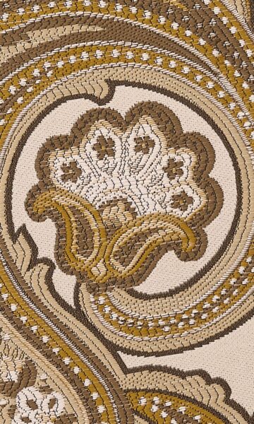 Damask Custom Drapes & Roman Shades