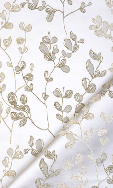 Floral Double Pinch Pleat Custom Drapery