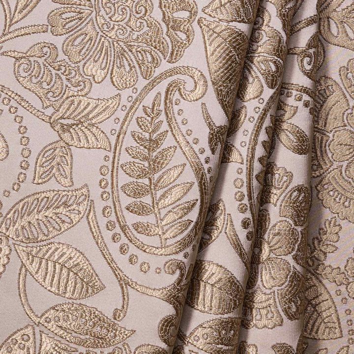 &#8216;Cori&#8217; Floral Self-Patterned Roman Shades (Two Tone Beige)