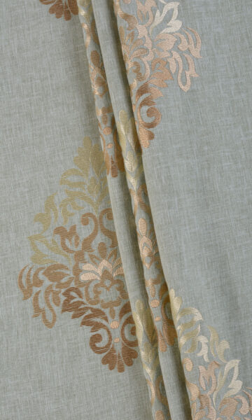 Grey Floral Bathroom Custom Roman Shades