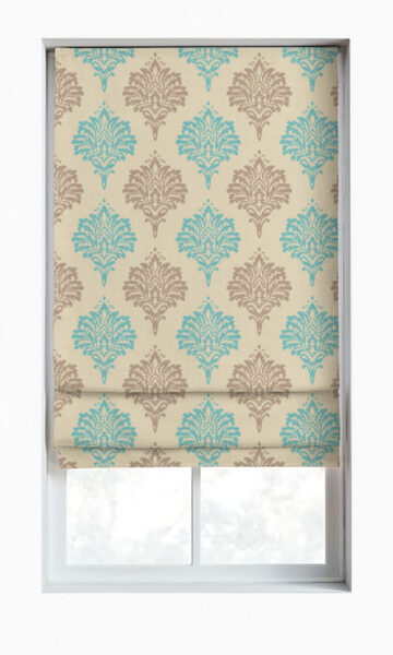 Floral Printed Custom Roman Shade For Nursery