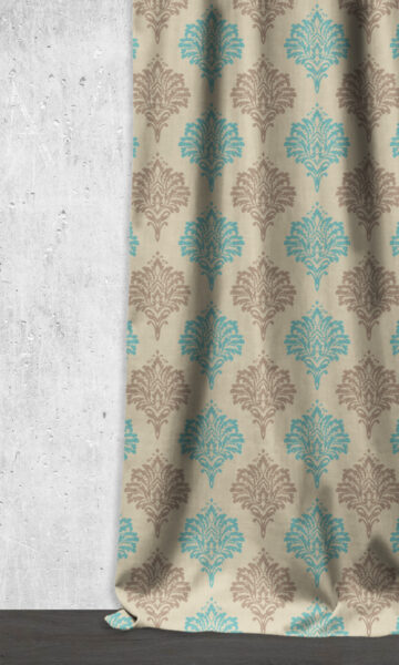Floral Printed Custom Extra Long Curtains