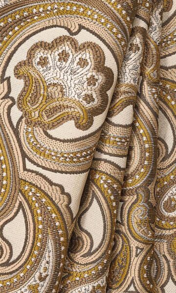 Damask Custom Drapery & Roman Blinds