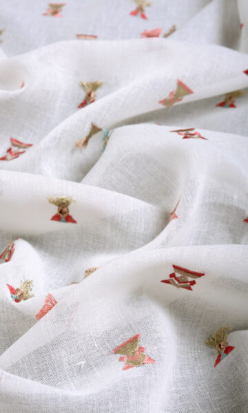 Affordable White Sheer Floral Embroidery Curtains