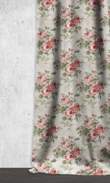 Floral Printed Extra Long Custom Curtains