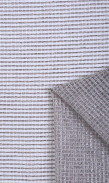 White Sheer Striped Extra Long Custom Drapes