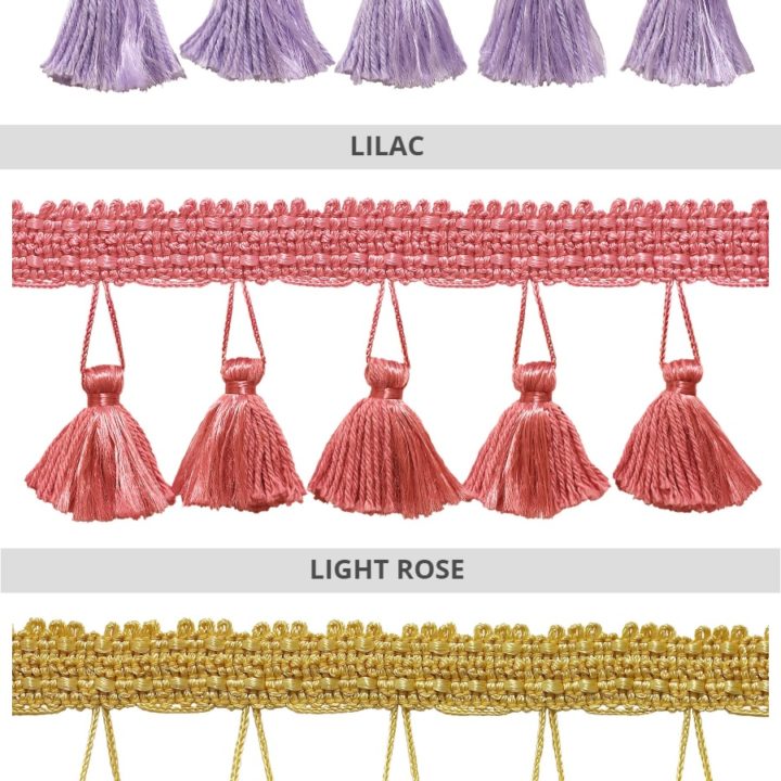 &#8216;Tuscany&#8217; Tassel Trim for Drapes &#038; Curtains (8 Colors)