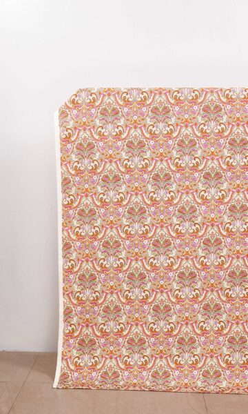Printed Paisley Custom Drapery For Bedroom
