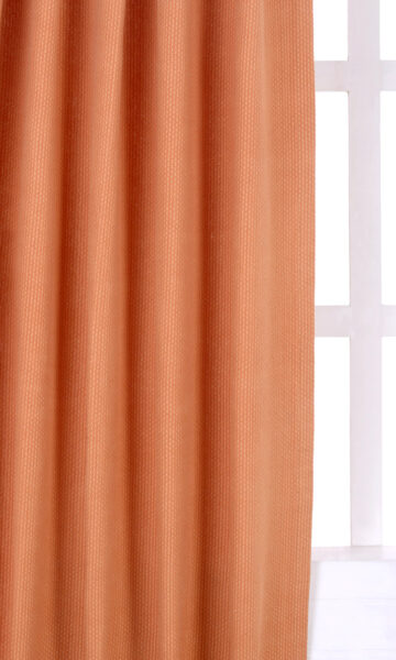 Orange Custom Drapes For Bedroom