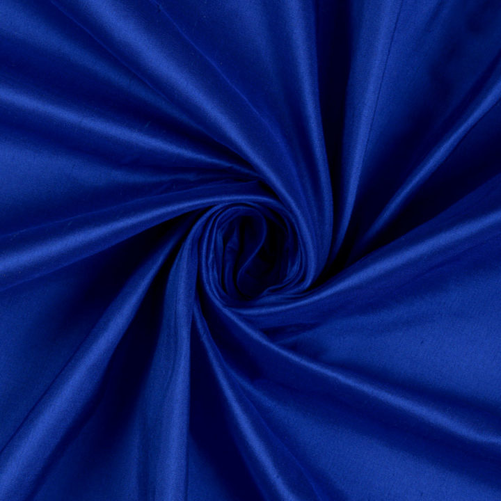 &#8216;Zaffiro&#8217; Shantung Silk Custom Drapes (Sapphire Blue)