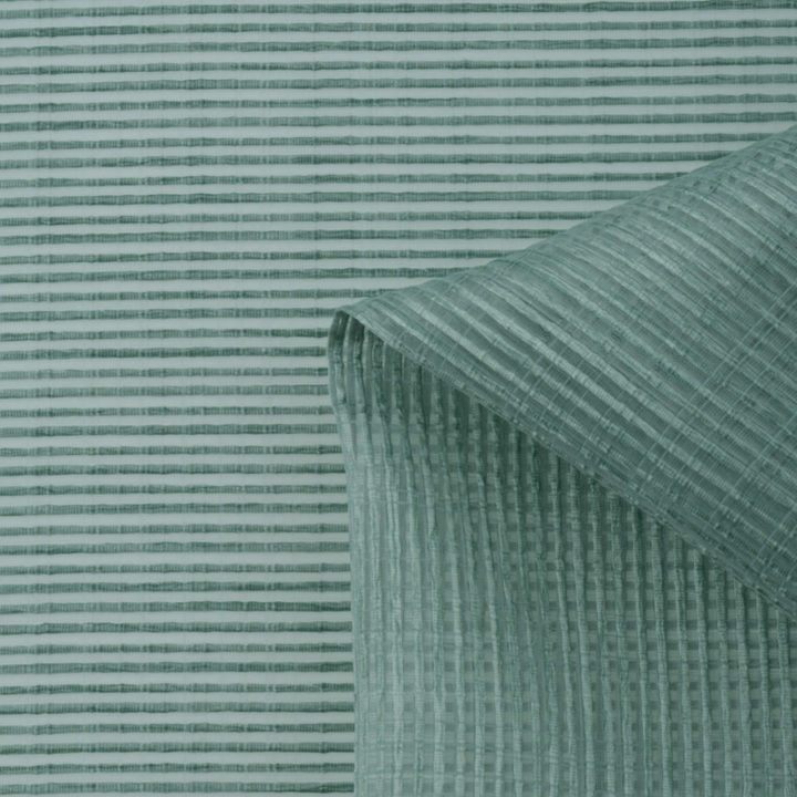 &#8216;Iced Celery&#8217; Textured Sheer Window Treatments (Blue-Green)