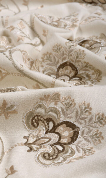 Floral Embroidery Curtains For Bedroom