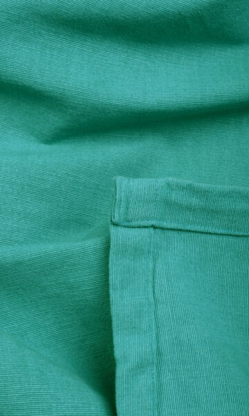 Green Cotton Custom Drapes For Dining Room