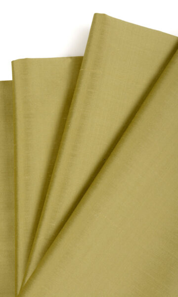 'Salsao' Shantung Silk Bespoke Fabric Blinds (Warm Green) - Image 3