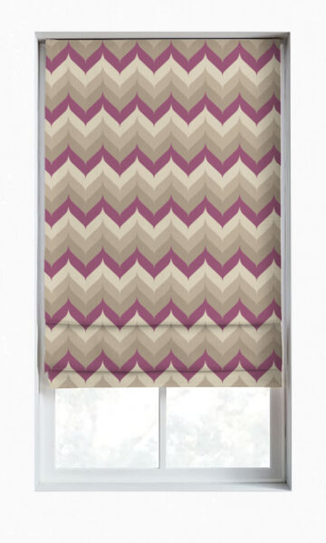 Printed Custom Roman Blinds For Living Room