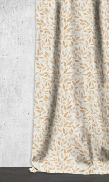 Floral Printed Custom Drapes For Dining Room