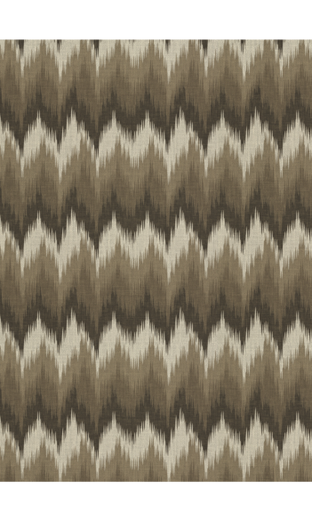 'Colca Valley' Chevron Patterned Ikat Shades (Beige/ Brown)