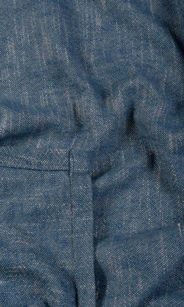 Navy Blue Cotton Extra Long Custom Curtains
