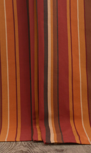 Striped Custom Drapes For Dining Room