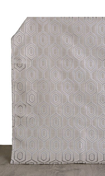 Grey Back Tab Top Custom Drapes
