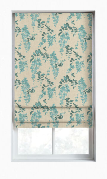 Printed Custom Roman Blinds For Living Room