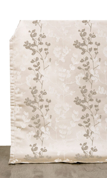 Beige Floral Kitchen Custom Window valance