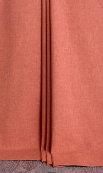 Orange Cotton Custom Curtains