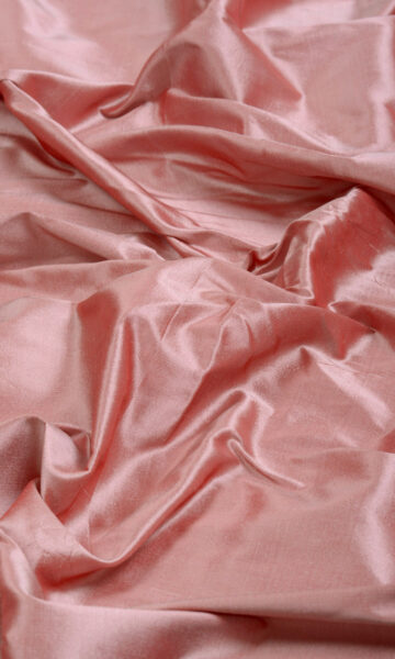 Pink Silk Custom Drapery & Roman Blinds