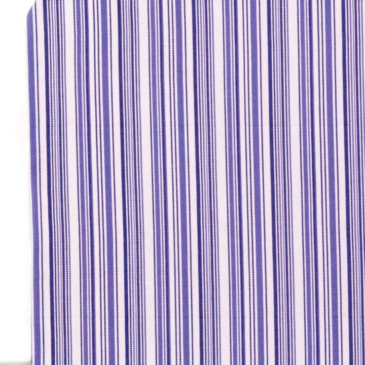 &#8216;Marinha&#8217; Striped Cotton Roman Shades (Violet/ Purple/ White)