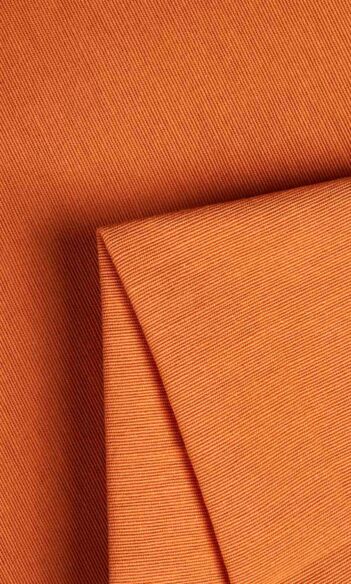 Orange Custom Drapery & Roman Blinds