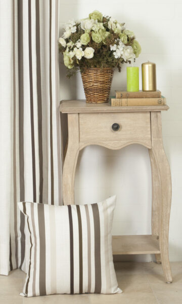 Striped Printed Custom Curtains For Bedroom