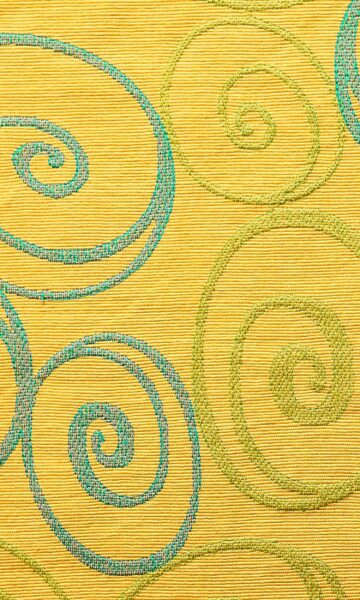 Yellow Custom Roman Blinds For Kitchen