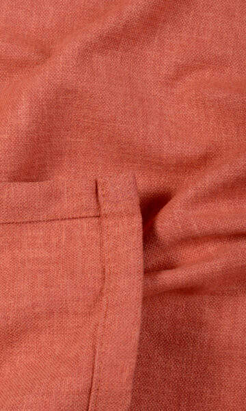 Orange Cotton Custom Drapes