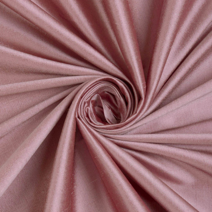 &#8216;Kanon&#8217; Shantung Silk Made-to-Measure Roman Blinds (Pink)
