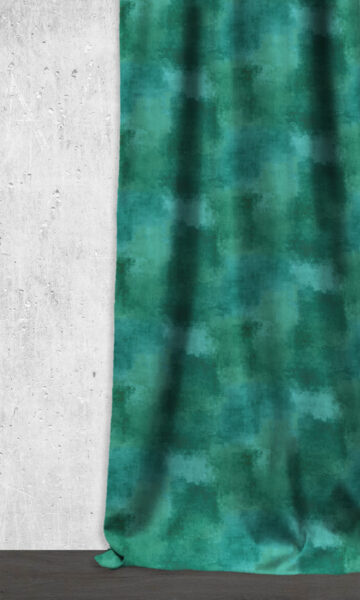 Green Extra Long Custom Curtains