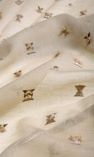 Beige Embroidery Valance