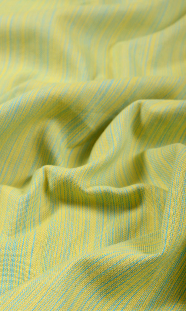 'Yamini Moremi' Custom Cotton Drapes (Yellow/ Light Green)