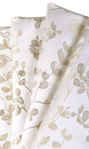 Floral Back Tab Top Custom Drapes