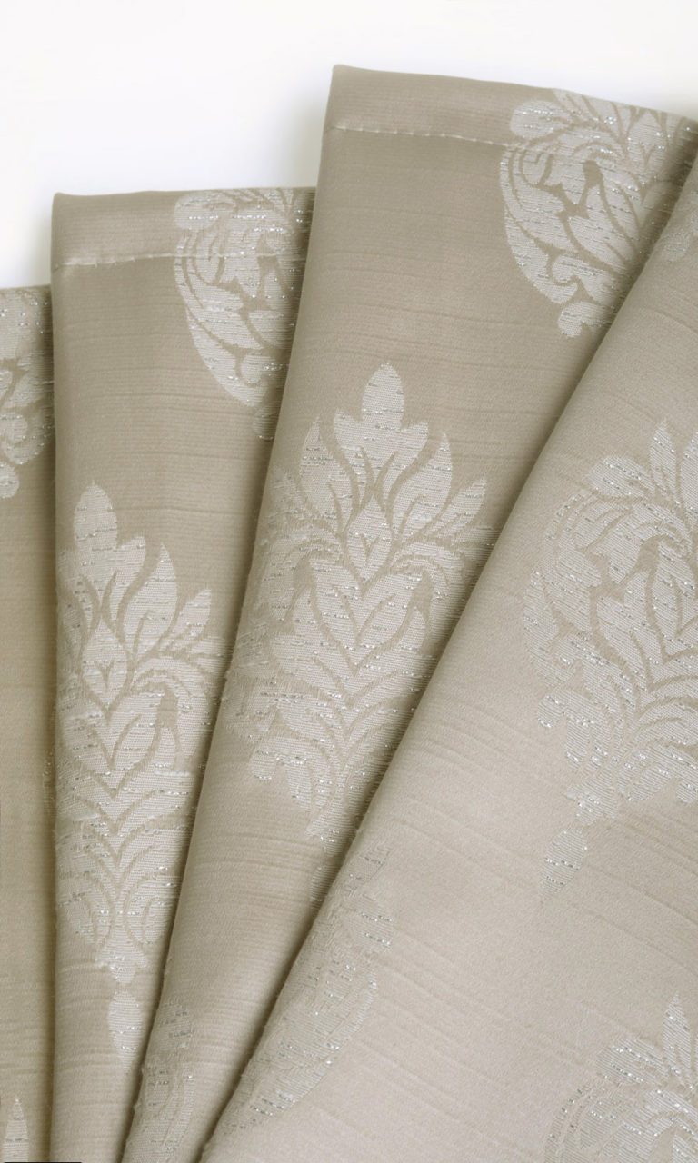 'Tivoli' SelfPatterned Damask Roman Shades (Brown Beige)