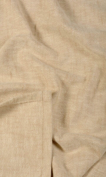 Beige Cotton Extra Long Custom Drapes
